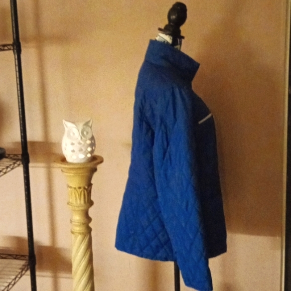 Croft&Barrow Women's SZ L Quilt Style Silver Embellished Fall ๐๐ Jacket - Picture 8 of 12